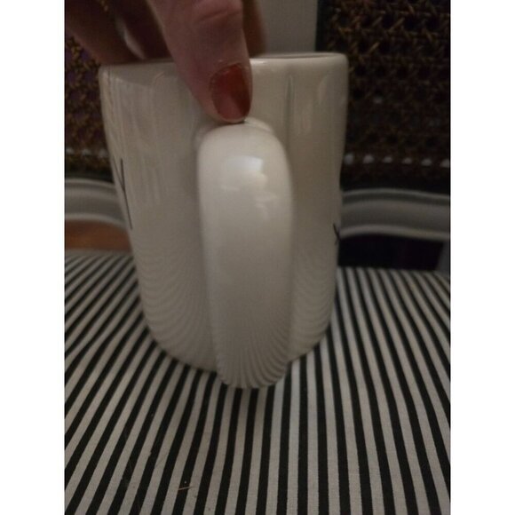 NWT Rae Dunn Halloween Spooky Skeleton Face Mug Double Sided - Picture 2 of 11